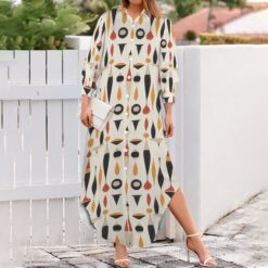 HILDA - Maxi Shirt Dress (Mod Wallpaper)