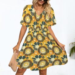 Alternative view of EUNICE - Tunic Dress (Sunburst Reverie)