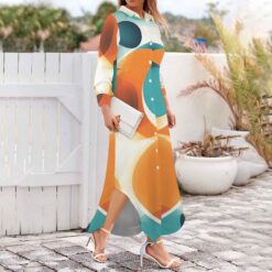 Alternative view of HILDA - Maxi Shirt Dress (Solar Collision)