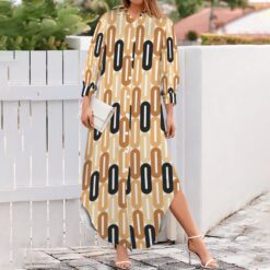 HILDA - Maxi Shirt Dress (Rhythm Loop)