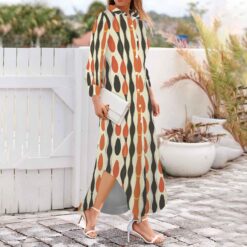 Alternative view of HILDA - Maxi Shirt Dress (Riviera Rhythm)