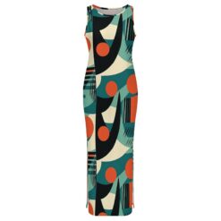 Alternative view of Drucilla - Side Slit Sheath Dress (Amber Echo)