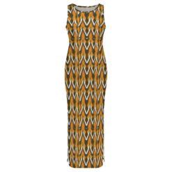 Alternative view of Drucilla - Side Slit Sheath Dress - (Palm Social)