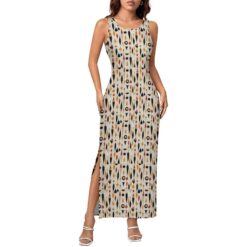 Drucilla - Side Slit Sheath Dress (Desert Mod)