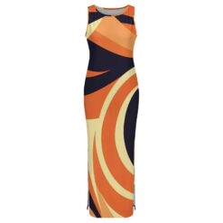 Alternative view of Drucilla - Side Slit Sheath Dress - (Molten Arc)