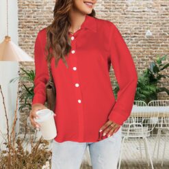 Alternative view of HENRIETTA - Button Up Blouse (Poppy)