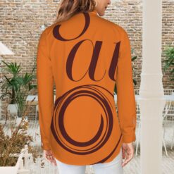Alternative view of HENRIETTA - Button Up Blouse (Tangerine)