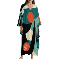 JONI - Caftan Dress - One Size Fits All (Op Art)