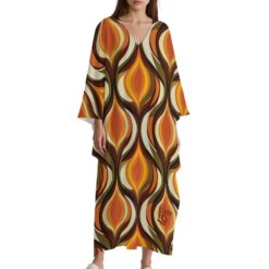 JONI - Caftan Dress - One Size Fits All (Amber Echo)
