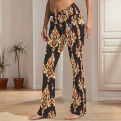 Magda - Tummy Control Flared Leggings (Ember Totem)
