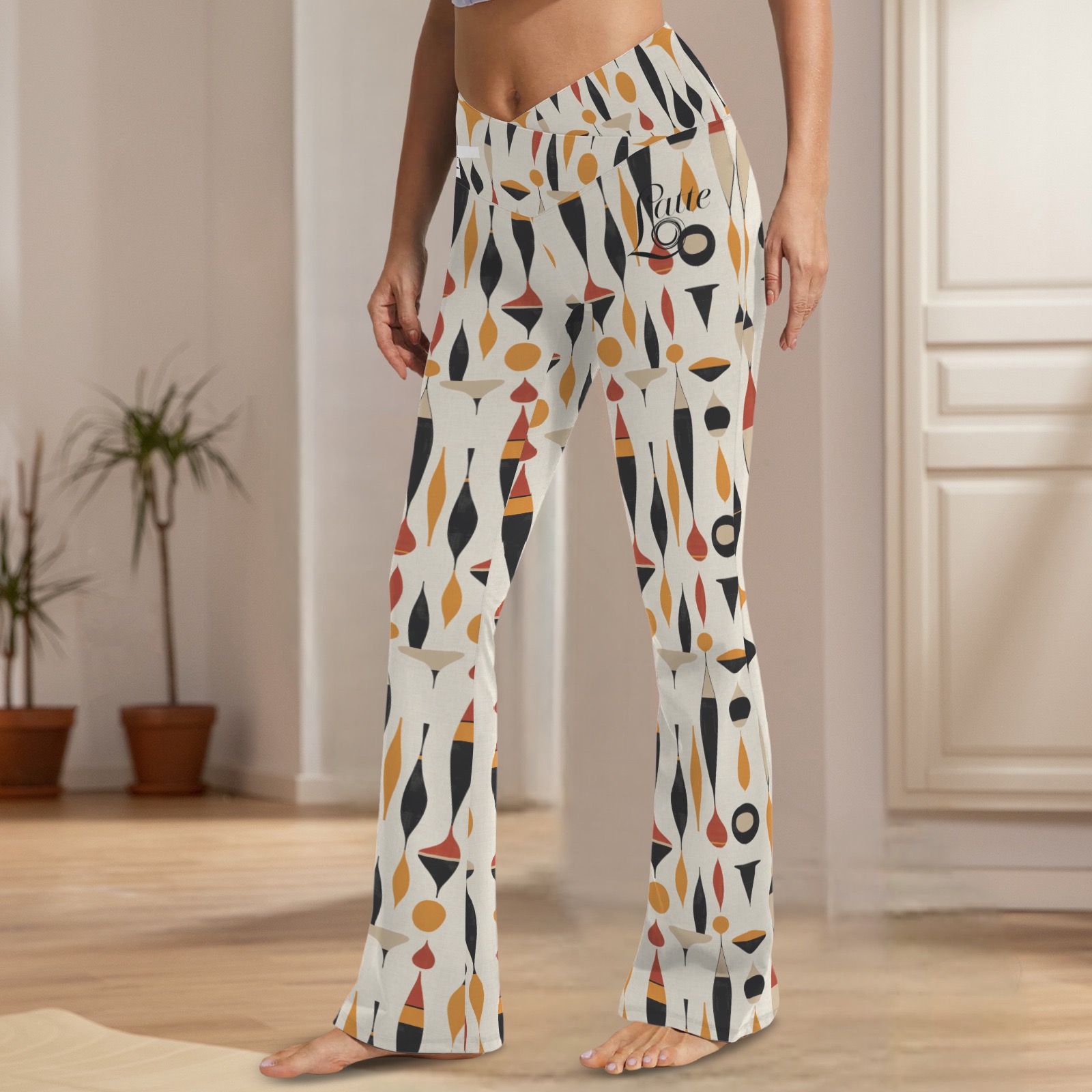 Magda - Tummy Control Flared Leggings (Orbit Lounge)