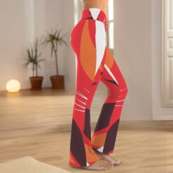 Alternative view of Magda - Tummy Control Flared Leggings (Red Signal)