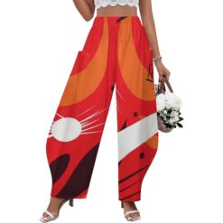 Rita — Barrel Leg Pants - (Red Signal)