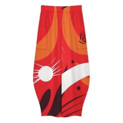 Alternative view of Rita — Barrel Leg Pants - (Red Signal)