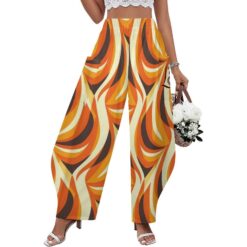 Rita — Barrel Leg Pants - (Molten Arc)