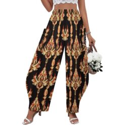 Rita — Barrel Leg Pants - (Ember Totem)