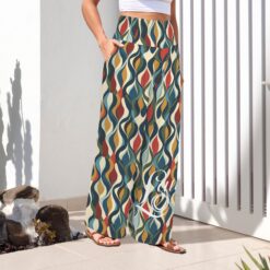 Alternative view of ETTA - High Waist Wide Leg Pants (Chromatic Drift)