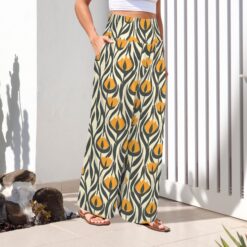 Alternative view of ETTA - High Waist Wide Leg Pants (Golden Echo)